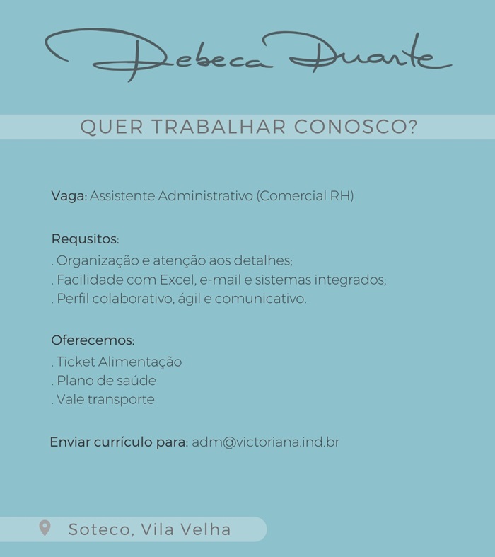 Assistente Administrativo (Comercial RH)