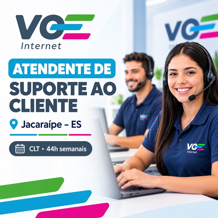 ATENDENTE DE SUPORTE AO CLIENTE  - VOE INTERNET