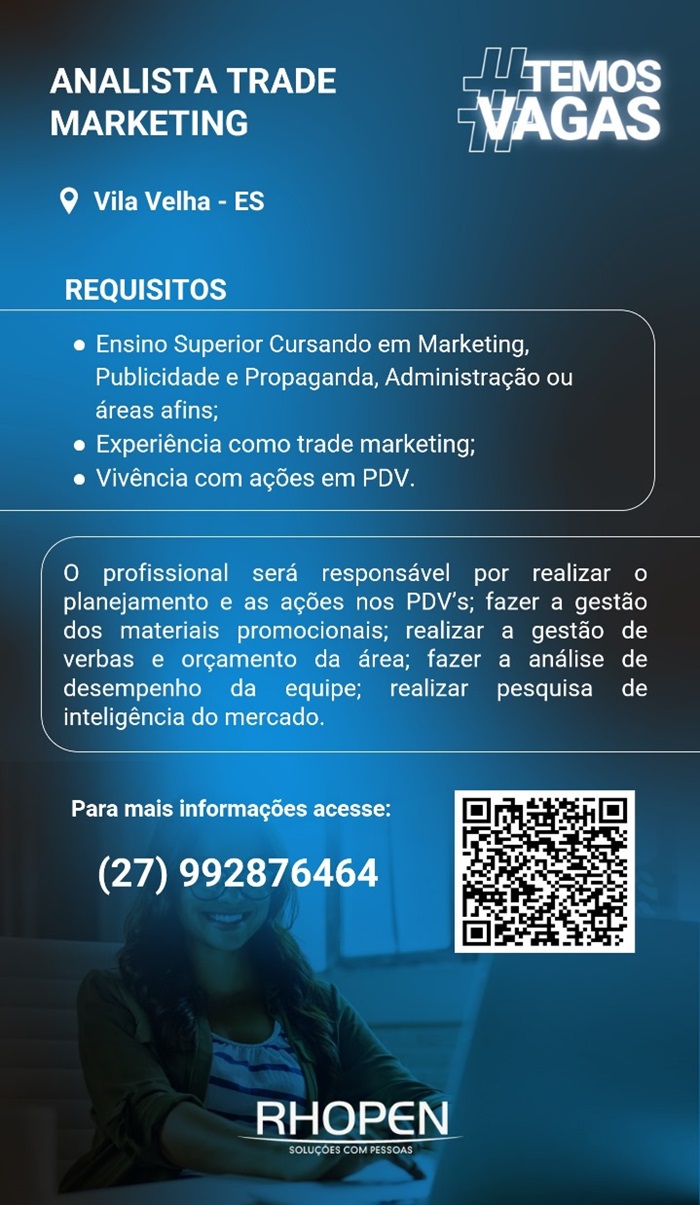ANALISTA TRADE MARKETING