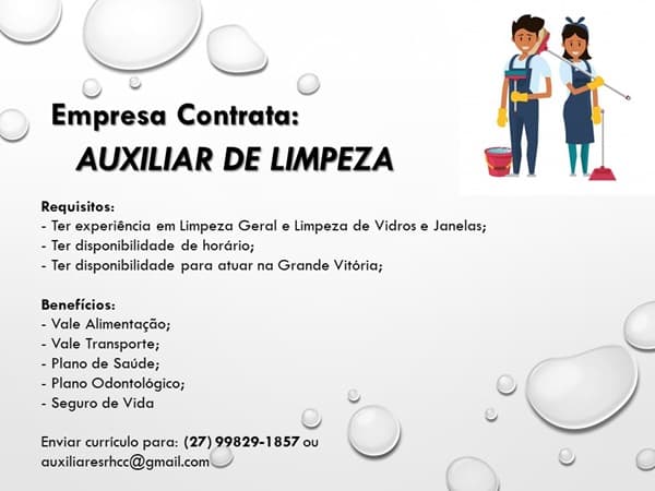AUXILIAR DE LIMPEZA