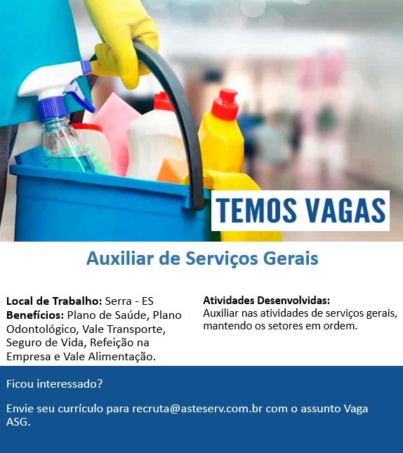 AUXILIAR DE SERVIÇOS GERAIS