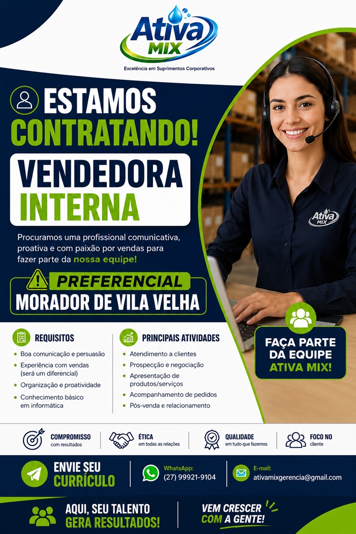 VENDEDORA INTERNA