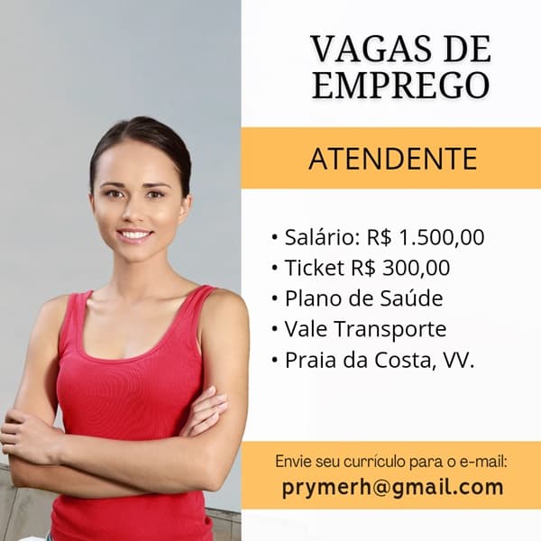 04 VAGAS - ATENDENTE