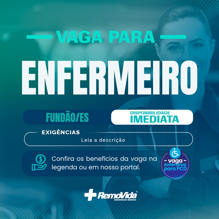 VAGA PARA ENFERMEIRO(A) - FUNDÃO