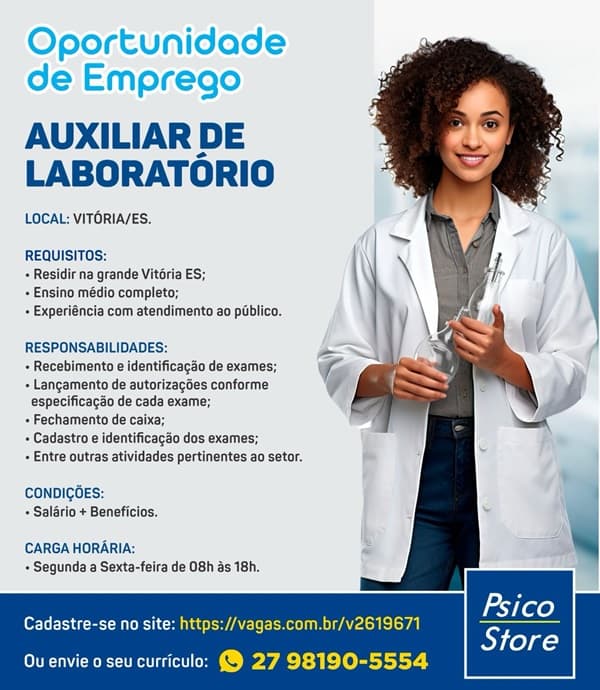 AUXILIAR DE LABORATÓRIO