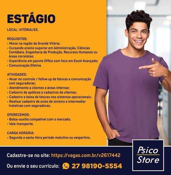 OPORTUNIDADE DE ESTÁGIO