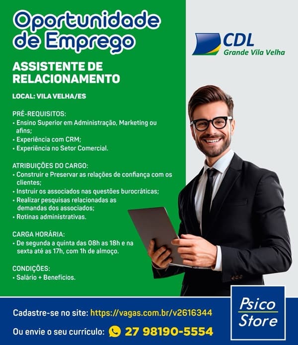 ASSISTENTE DE RELACIONAMENTO