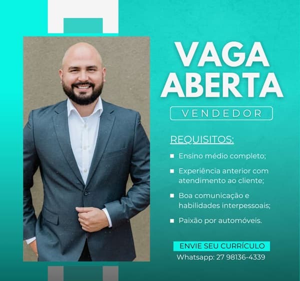 VAGAS PARA VENDEDORES