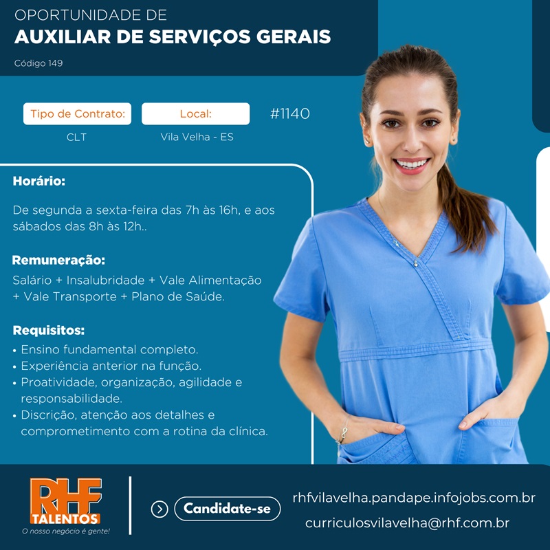 Auxiliar de serviços gerais