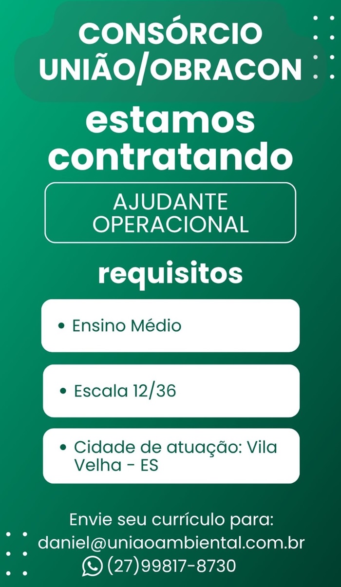 AJUDANTE OPERACIONAL