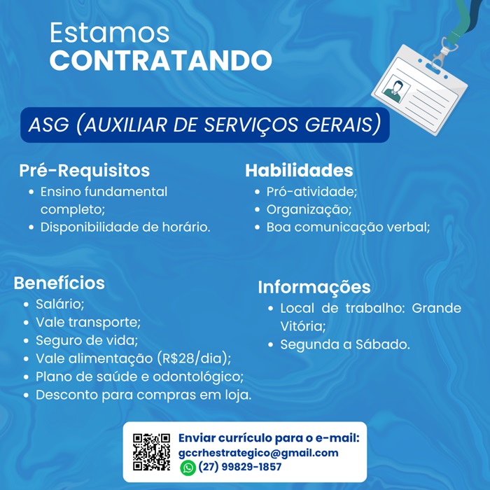 AUXILIAR DE SERVIÇOS GERAIS