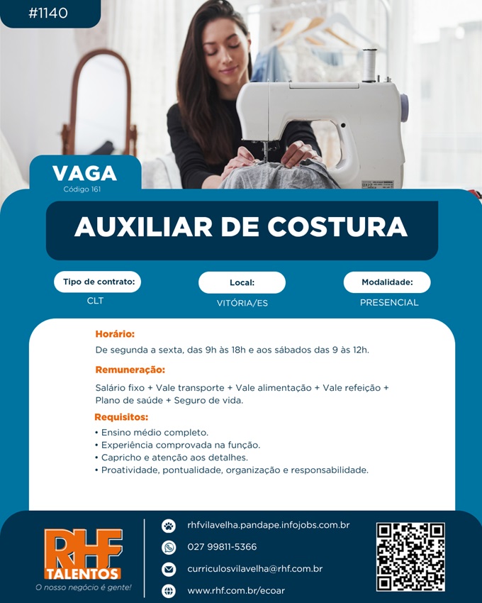 Auxiliar de Costura