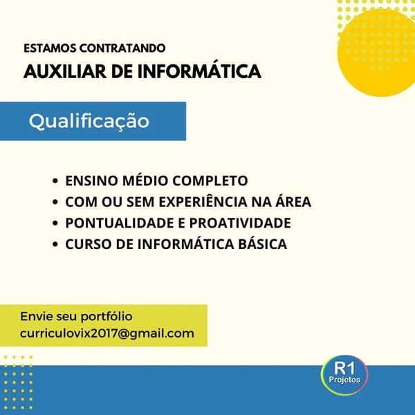 AUXILIAR DE INFORMÁTICA