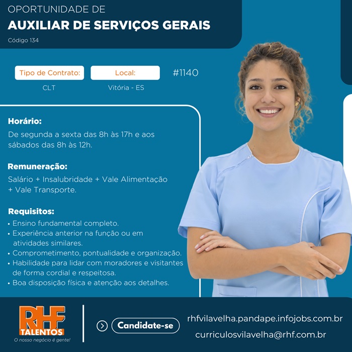AUXILIAR DE SERVIÇOS GERAIS