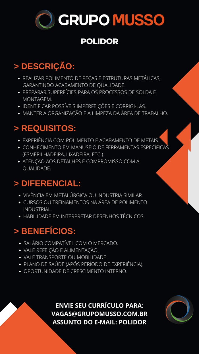 GRUPO MUSSO CONTRATA POLIDOR