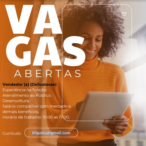 VAGA DE VENDEDOR(A)