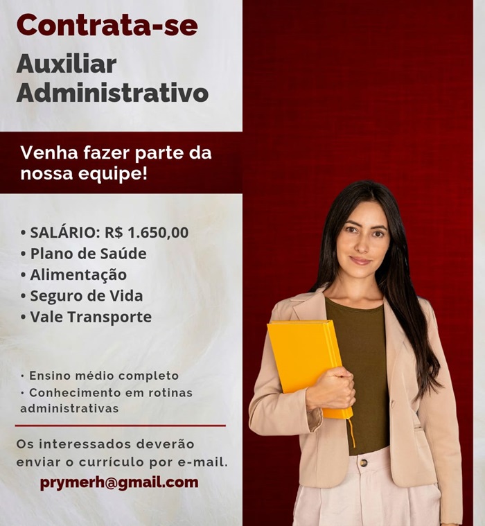 01 VAGA - AUXILIAR ADMINISTRATIVO
