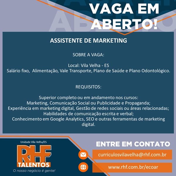 ASSISTENTE DE MARKETING