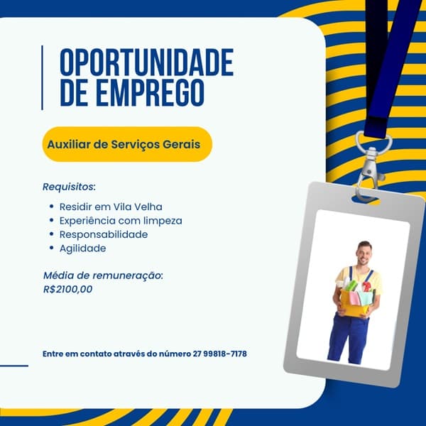 AUXILIAR DE SERVIÇOS GERAIS