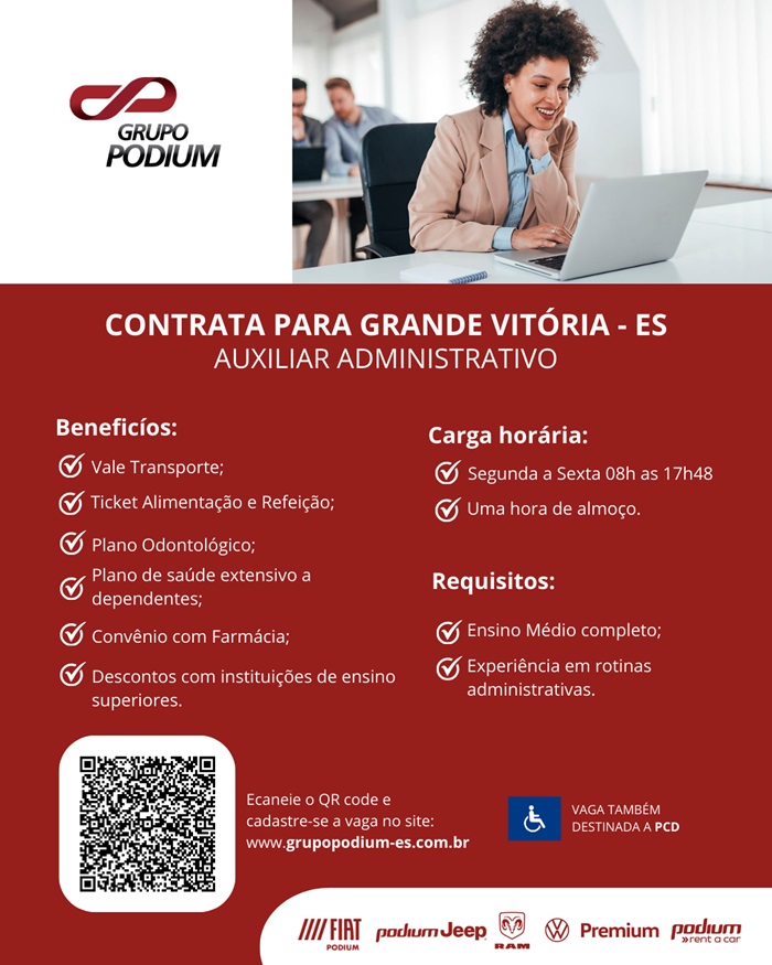 GRUPO PODIUM CONTRATA AUXILIAR ADMINISTRATIVO