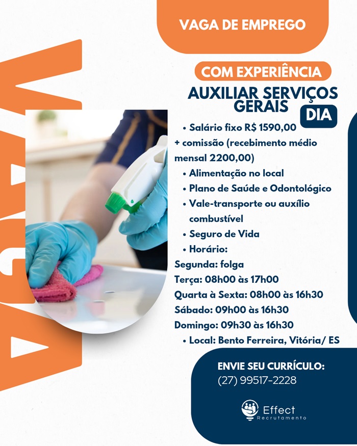 AUXILIAR DE SERVIÇOS GERAIS