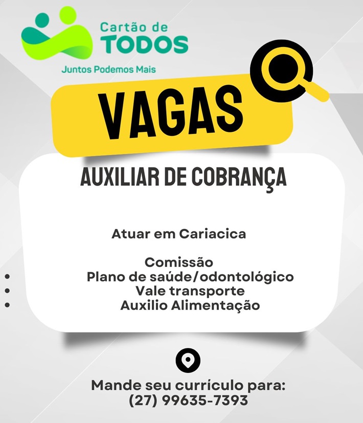 AUXILIAR DE COBRANÇA