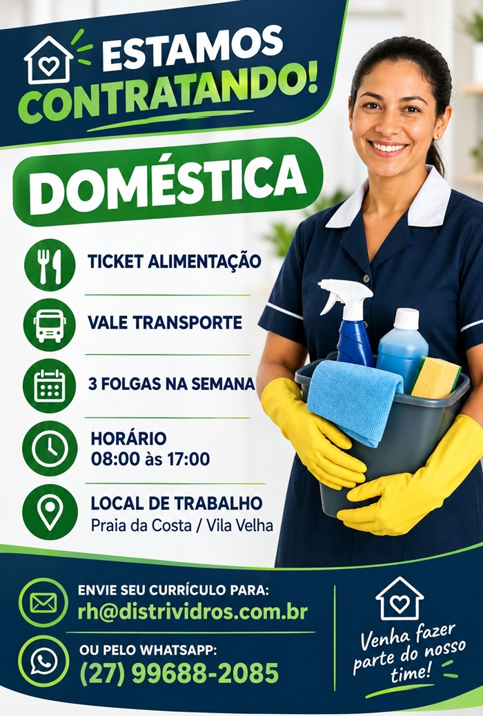 VAGA PARA DOMÉSTICA