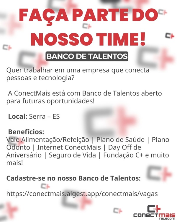 BANCO DE TALENTOS – CONECTMAIS