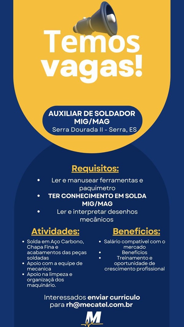 AUXILIAR DE SOLDADOR MIG/MAG