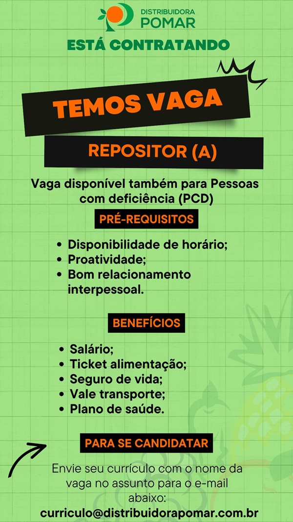 Vaga para Repositor(a)