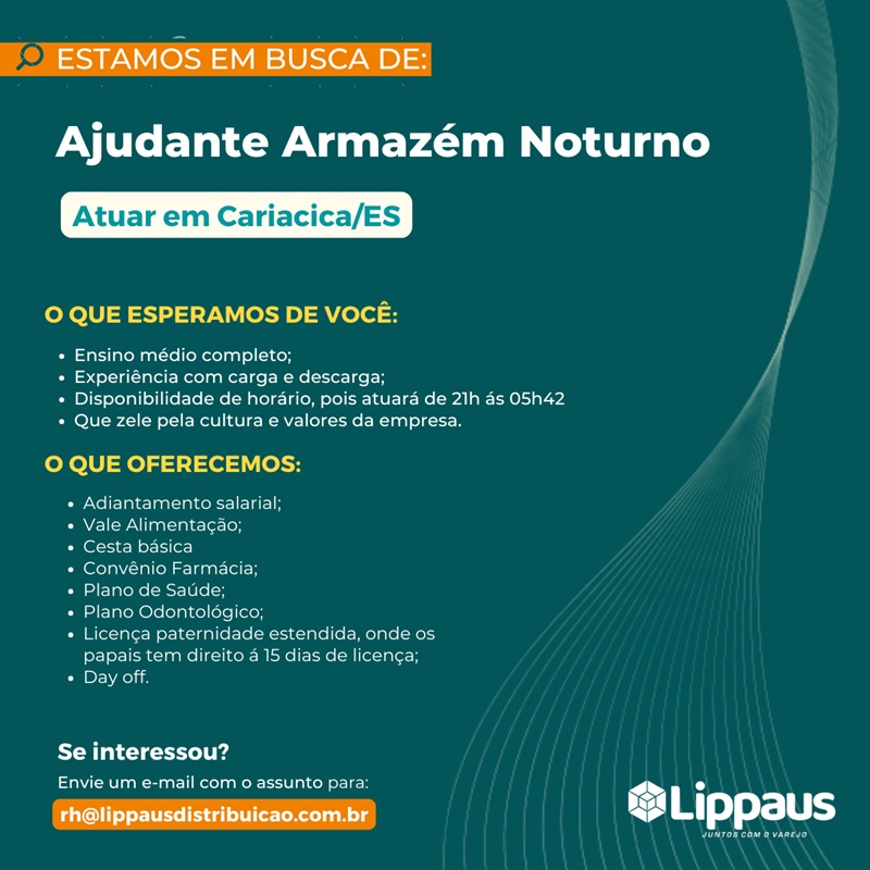 Ajudante de Armazém Noturno
