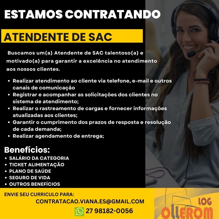 ATENDENTE DE SAC