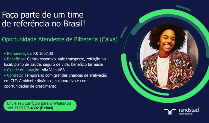 Vaga para Atendente de Bilheteria em Museu de Vila Velha/ES