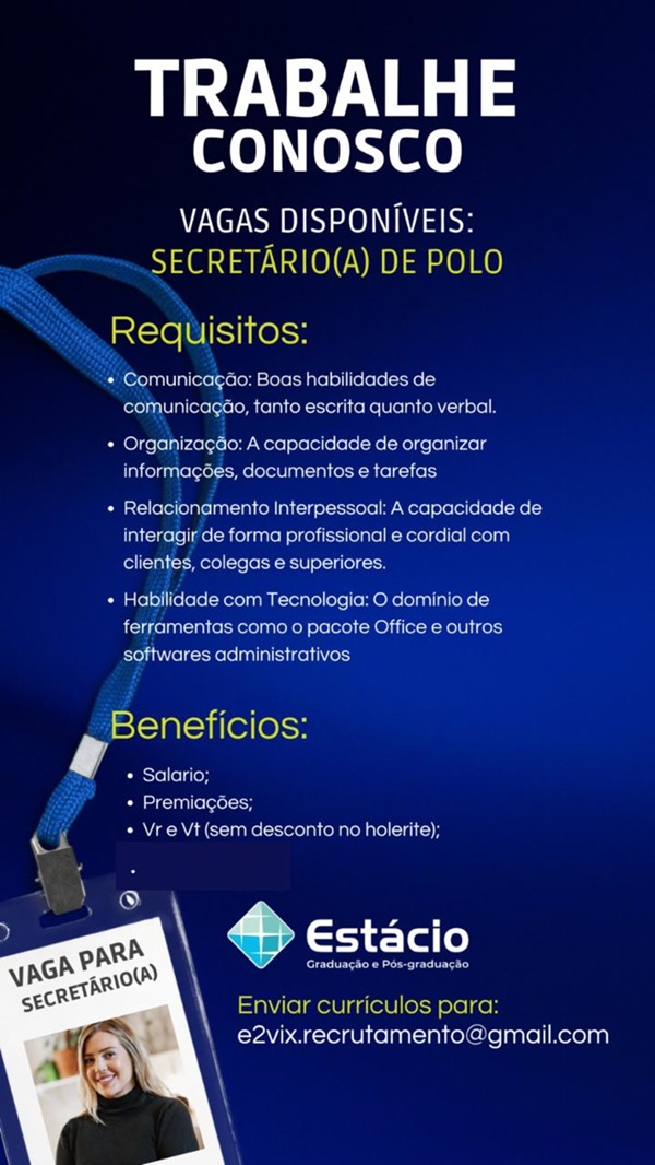 VAGA DE SECRETÁRIO(A) DE POLO