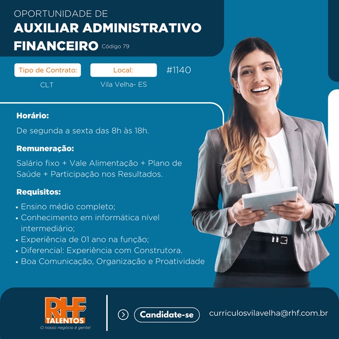 Auxiliar Administrativo Financeiro
