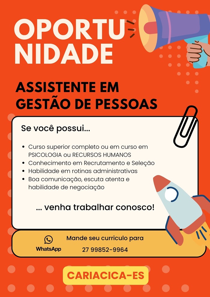 ASSISTENTE EM GESTÃO DE PESSOAS