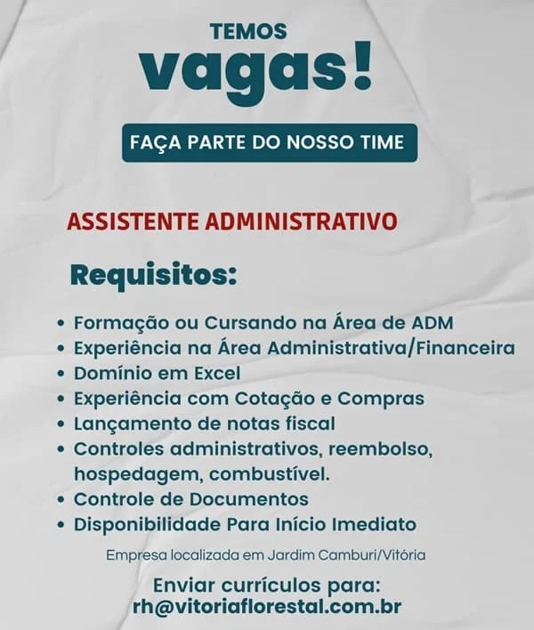 ASSISTENTE ADMINISTRATIVO