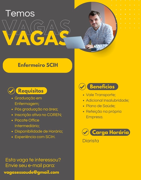 VAGA DE ENFERMEIRO(A) - SCIH