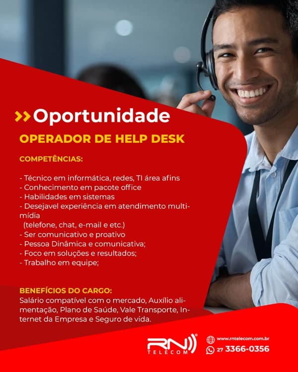 OPERADOR DE HELP DESK