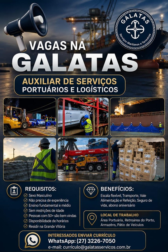Vaga de Oficial de Serviços Diversos - Contrato Intermitente