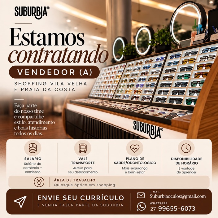 SUBURBIA CONTRATA VENDEDOR (A)