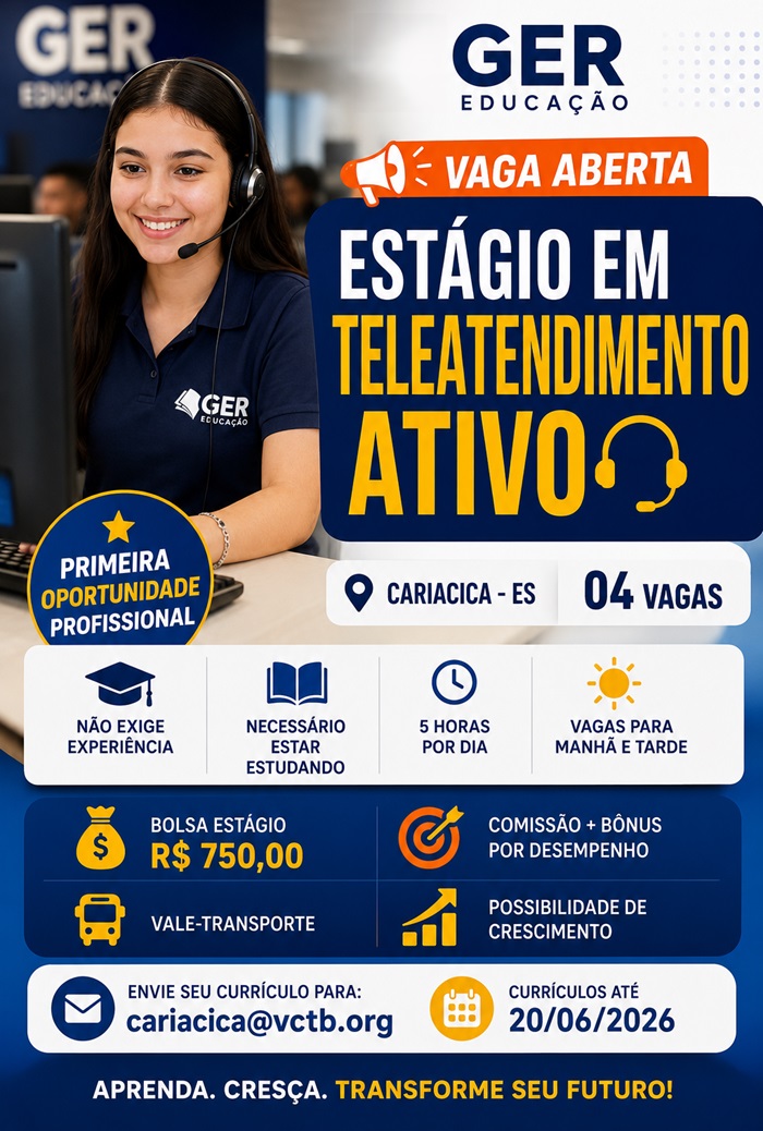 Estagiária para teleatendimento ativo