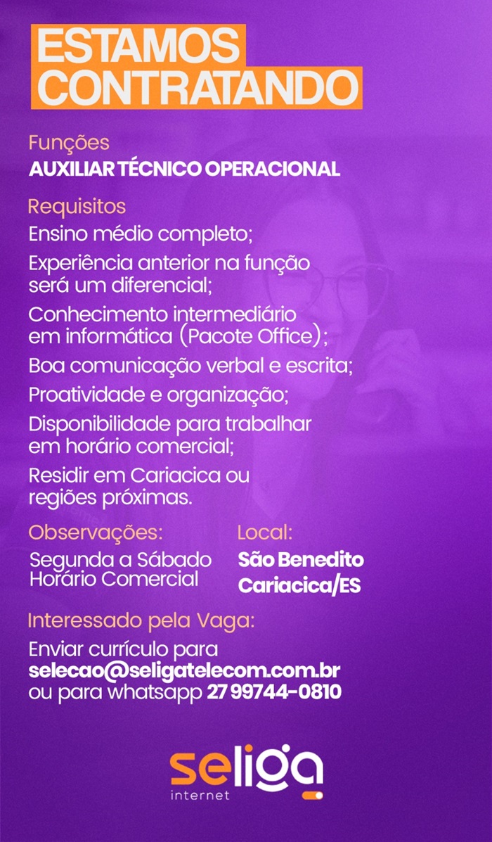 AUXILIAR TÉCNICO OPERACIONAL