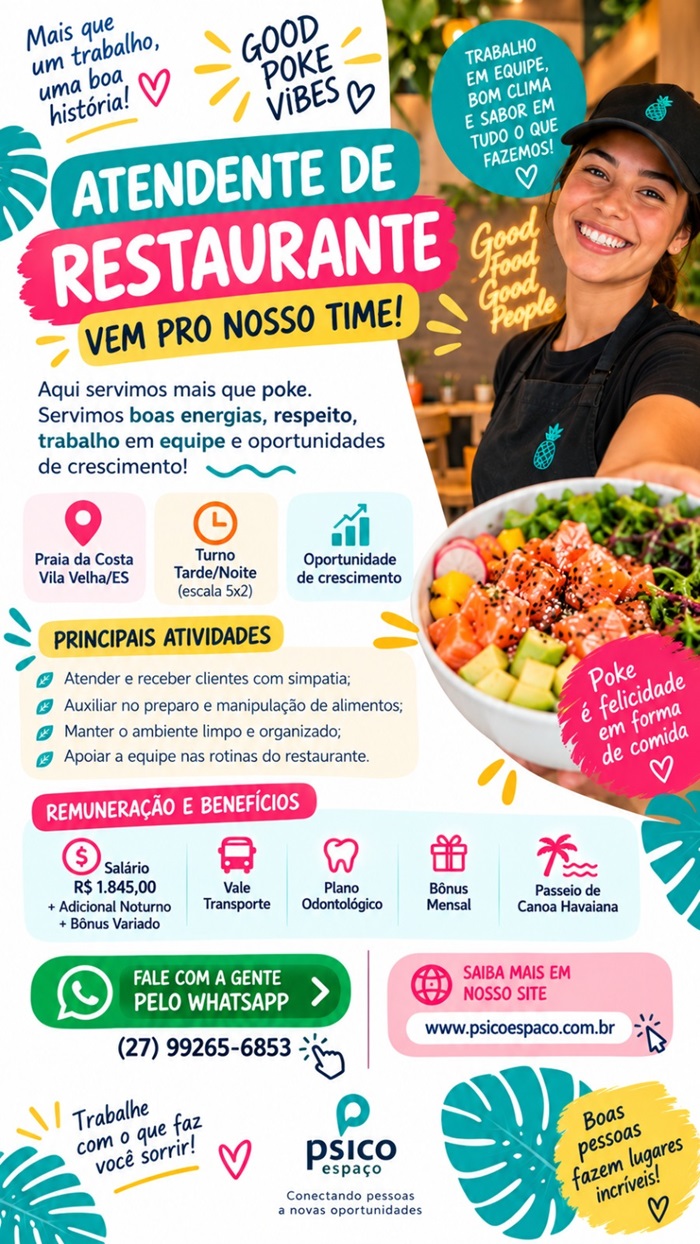 Atendente de Restaurante
