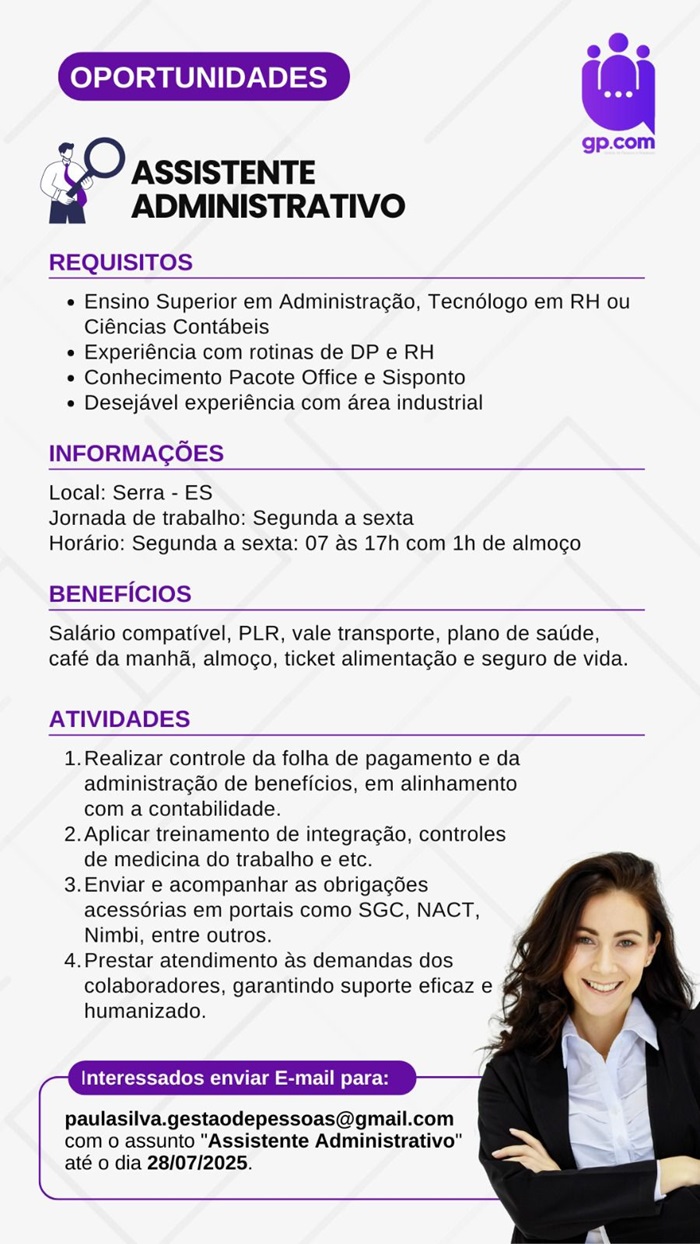 ASSISTENTE ADMINISTRATIVO