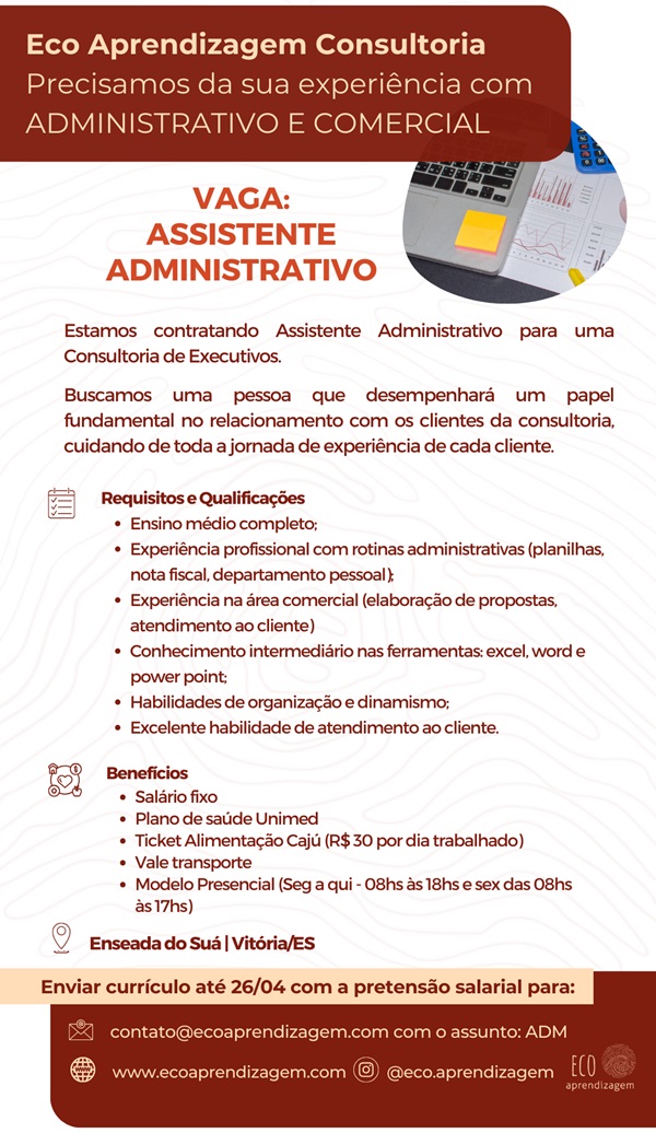 Assistente Administrativo/Comercial