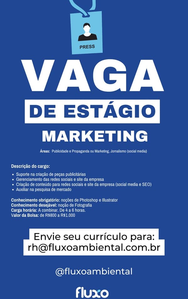 VAGA DE ESTÁGIO EM MARKETING