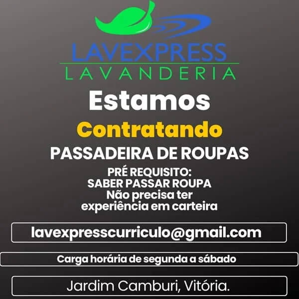 VAGA PARA PASSADEIRA