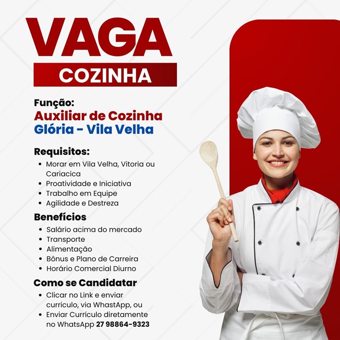 AUXILIAR DE COZINHA