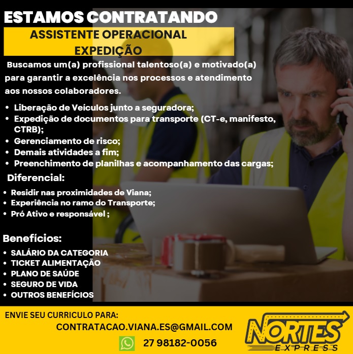 ASSISTENTE OPERACIONAL EXPEDIÇÃO